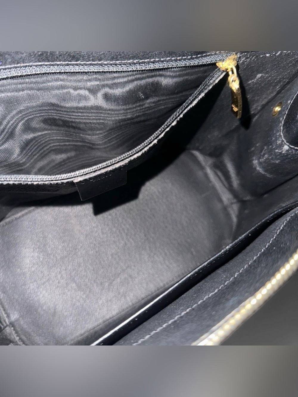 Celine Brown & Black Macadam Pattern Tote with Wallet - Picture 7 of 16